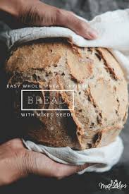 Whole Wheat Artisan Bread With Seeds Maple Alps Artisan Bread Wheat Bread Recipe Bread Recipes Homemade