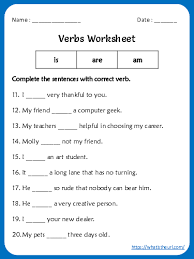 a worksheet on using is are and am exercise 2 your home teacher