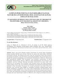 Maybe you would like to learn more about one of these? Pdf Jaminan Perlindungan Dan Kebajikan Kanak Kanak Dalam Kerangka Hak Asasi Kanak Kanak Amalan Di Malaysia