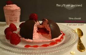 Recette De Dome Chocolat Coeur Coulant Framboise Recette Dome Chocolat Recette Moelleux Chocolat Chocolat
