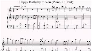 The below happy birthday keyboard notes can be learnt in just a day in digital sheet music using piano instruments. Happy Birthday To You Piano 1 Part Sheet Music Youtube