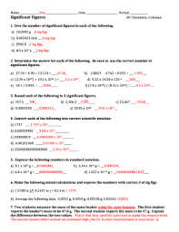 Let's state that another way: Fillable Online Significant Figures Another Worksheet Fax Email Print Pdffiller