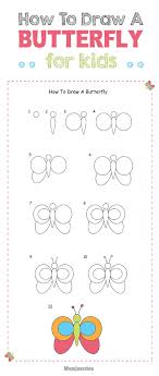 How To Draw A Butterfly A Step By Step Guide Art Drawings For Kids Drawing For Kids Butterfly Drawing