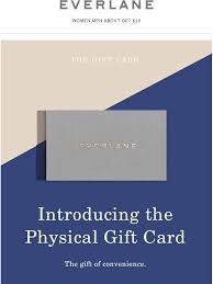 If you have available credit, a pale red dot will appear in the top right corner of the page where it says hi, your name. Everlane No Gift Receipt Necessary Milled Gift Card Design Email Design Email Cards