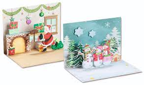 Pop up weihnachtskarten basteln mit papier diy geschenke weihnachten selber machen. Folia 3d Popup Karten Weihnachten 2er Set Verschenken Verpacken Basteln Basteln Haushalt Heimwerken Spassamdrucken
