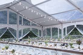 Our X4 Style Structure Tent With Clear Roof Panels And Our Barn Board Tables Photo Credit Chelsea Proulx Photography Www Clear Roof Panels Tent Event Rental