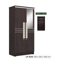 160 x 60 x 200: Jual Popular 9296 Lemari Pakaian 2 Pintu Dengan Cermin Terbaru Juni 2021 Blibli