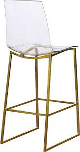 Stool 17 3/4 $ 24. Lumen Acrylic Counter Height Stool Gold By Meridian Furniture Furniturepick