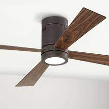 Get free shipping on qualified with remote ceiling fans or buy online pick up in store today in the lighting department. 52 Casa Vieja Modern Hugger Indoor Ceiling Fan With Light Led Remote Control Flush Mount Oil Rubbed Bronze For Living Room Kitchen Walmart Com Walmart Com