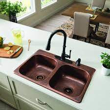 Starting at $105 /mo with affirm. Replace Your Old Boring Kitchen Sink With A Sinkology Drop In Copper Kitchen Sink Made With Drop In Kitchen Sink Copper Kitchen Sink Double Bowl Kitchen Sink