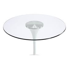 This clear 40 round glass tabletop is made from the finest quality furniture glass. Odyssey 40 Round Glass Modern Dining Table Eurway
