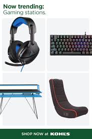 find everything you need for the perfect gaming desk setup at kohl s gaming desk setup gaming room setup gaming desk