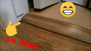 Install a piece of flooring parallel to the transition across the doorway to manage this form of transition, and then install the remainder of the flooring, continuing its perpendicular design. Vinyl Plank Transition To A Thick Tile Youtube