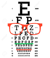 eye vision test poor eyesight myopia diagnostic on snellen eye