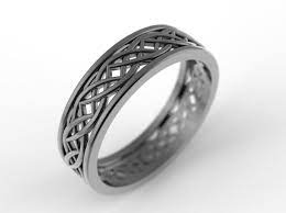 Black Celtic Wedding Band Silver Celtic Ring Palladium Etsy Viking Wedding Ring Celtic Wedding Bands Tattoo Wedding Rings