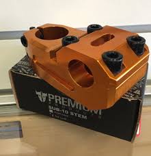 It is 1 1/8 inch threadless. Premium Sub 10 Aluminum Bmx Stem Top Load Gold Inky S Bicycles