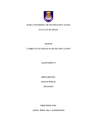 Mame uitm faculty of music mused21 international music education conference an international music education conference that focuses on the betterment of music education in malaysia. Malaysia Music Curriculum Musical Compositions Curriculum