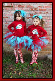Dress your devious duo in homemade costumes as the cat in the hat's mischievous trouble makers. Happy Halloweenie Halloween Costumes For Girls Cute Halloween Costumes Doctor Halloween Costume