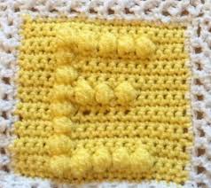 Free Crochet Pattern Bobble Alphabet Red Spotty Blog