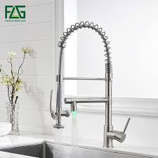 flg luxury kitchen faucets brushed