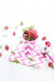 Strawberry Mint Sorbet Decadently Delicious Desserts In 2019 Strawberry Sorbet Desserts