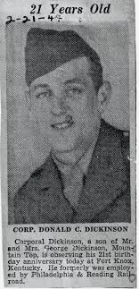 Some more pages from the newsletters sent to Joe Schonberger during WWII.  See the names of locals mentioned: