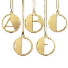 Personalised Large Deco Initial Letter Pendant Necklace In 2021 Gold Art Deco Initial Pendant Initial Pendant Necklace