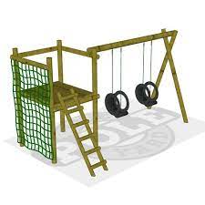 Once you have set the posts, give the concrete at least 24 hours to dry before you start assembling the frame. Pre Designed Wooden Jungle Gyms Kids Jungle Gyms The Pole Yard