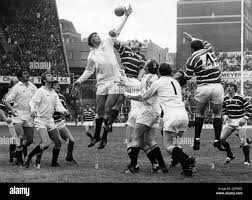 Barry Clegg, Swansea Rugby Union Player, match action, April 1980 Stock  Photo