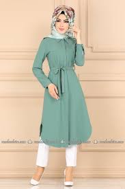 Modaselvim Tunik Onden Dugmeli Tesettur Tunik 2186ms212 Mint The Dress Elbise Moda Stilleri