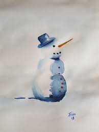 Schneemann malen nach zahlen set. Pin Von Createve Artsiri Berger Auf Aquarell Schneemann Aquarell Zeichnungen Aquarell Malen