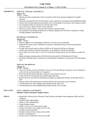 The best resume for a mechanical engineer fresher, ideally should not exceed 2. Install Technician Resume Samples Velvet Jobs