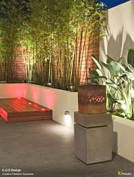Backyard Landscaping Ideas With Bamboo Bamboo Garden Lighting Garden Lighting Design Courtyard Design Contemporary Landscape Design