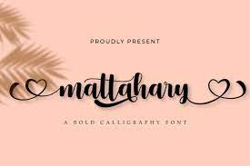 Calligraphy or the art of fancy writing has thousands of years in its history and development. Mattahary Bold Calligraphy Script Font Download Fonts