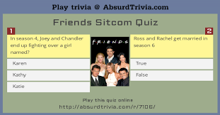 How well do you really know each other? Friends Sitcom Quiz