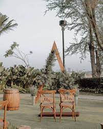 Triangle Ceremony Arch The Oasis Jw Marriott Surabaya By Market Rustic Decor Ceremony Arch Ceremony Rustic