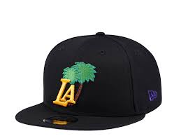 New Era Los Angeles Lakers Palm Tree Black Edition 9fifty Snapback Cap Topperzstore De