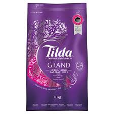 Basmati rice is a very long grain, even longer when fully cooked. Tilda Grand Extra Long Basmati Rice 20kg Bestway Wholesale