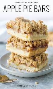Apple Pie Bars Recipe Apple Pie Bars Apple Recipes Dairy Free Recipes