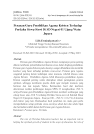 Itulah yang dapat admin bagikan terkait kunci jawaban buku agama islam kelas 9 kurikulum 2013 halaman 40. Https Media Neliti Com Media Publications 282421 Peranan Guru Pendidikan Agama Kristen Te 6c6edabc Pdf