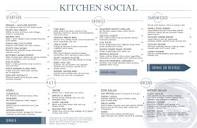 Menu for Kitchen Social - Dublin, OH | Sirved