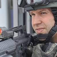 U.S. Marine Corps LCpl. Joe S. Clever , with the Marine