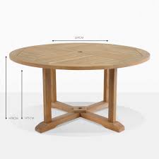 A classic design for any garden or commercial outdoor space, our round outdoor dining set for 4 is a long lasting option for anyone after impeccable quality and easy to maintain garden furniture. Round Teak Pedestal Outdoor Dining Tables Design Warehouse Nz