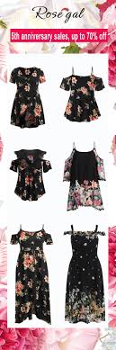 Free Shipment Worldwide 5th Anniversary Sales Up To 70 Off Rosegal Plus Size Floral Cold Shoulder Tops Midi Dress And Maxi Dress For Cur Casual Tshirt Outfit