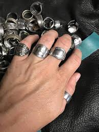 Spoon Ring Real Stainless Steel Jewelry Hand Twisted Bent Etsy In 2020 Silver Spoon Jewelry Spoon Rings Stainless Steel Jewelry