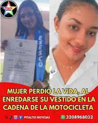 A joven se le enredó el vestido en la...