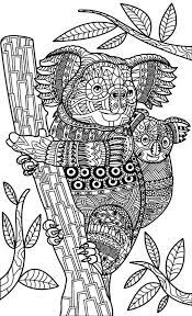 Patterns and abstract shapes can help your mind relax through the act of coloring. Pin On Koalas