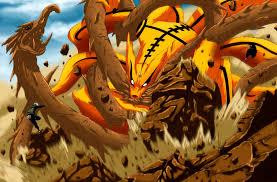 Naruto Modo Kurama Vs Madara Modo Kurama Anime