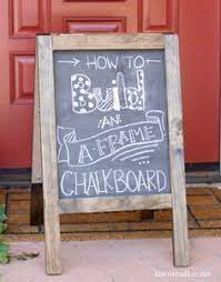 Diy Chalkboard Sandwich Board Framed Chalkboard Diy Chalkboard Chalkboard