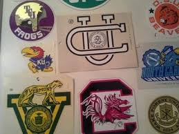 Nice Lot Of 25 University Decals Look To Be From The 70 39 S Listed As New As They Are All Unused Decals With Backing College Decals Sports Decals Riff Ram
